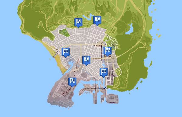 GTA V: conheça o mapa e onde pegar os itens coletáveis - GTA V