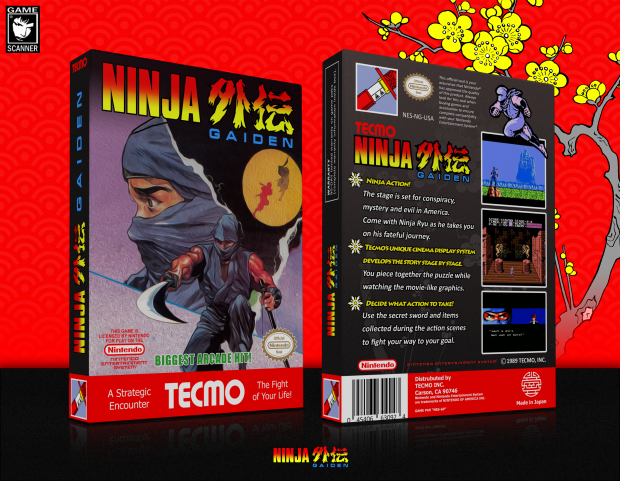 Ninja Ame Gaiden Nintendo NES presentation by gamescanner