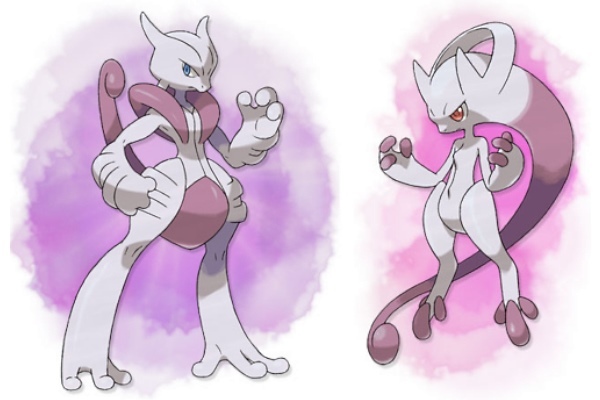 Mundo Pokémon - 150- Mega Mewtwo X (Forma Sombria). Tipo: psíquico/lutador.  Evolução: Estágio Final. Histórico: É um pokémon ainda maior que Mewtwo  Sombrio, com grandes músculos nos braços e pernas. É habilidoso