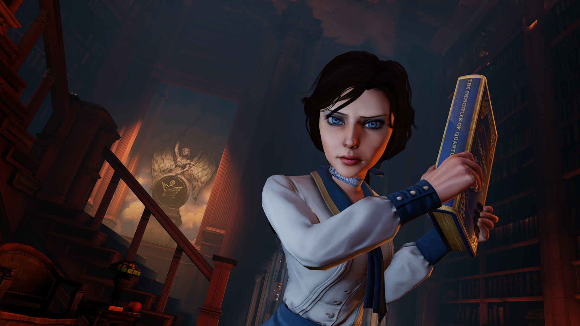 Colocando a velha vitrola para tocar ao som de BioShock Infinite