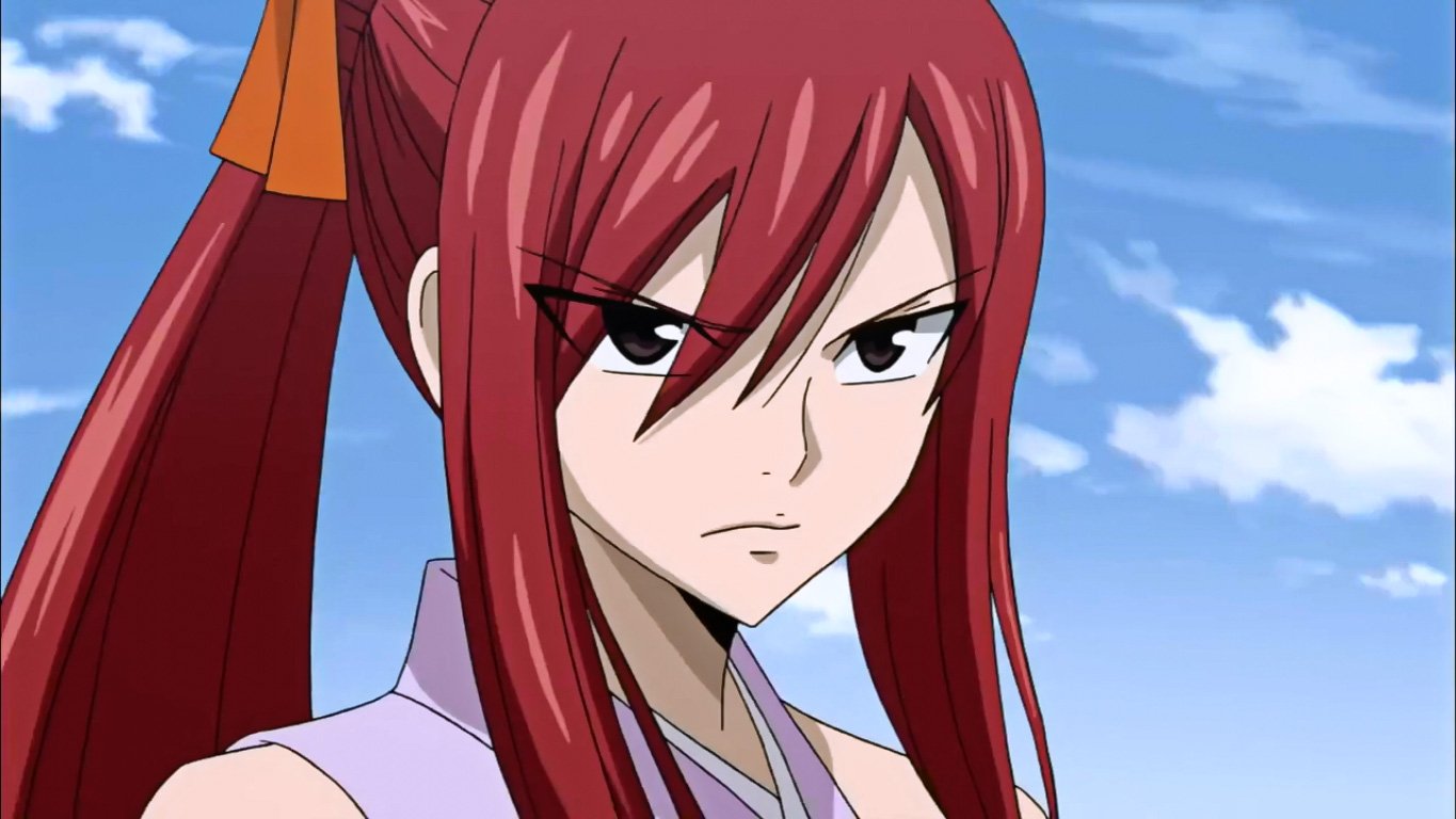 Rule Erza Scarlet Fairy Tail Kneel Nude Red Hair Tattoo Yellow My Xxx Hot Girl