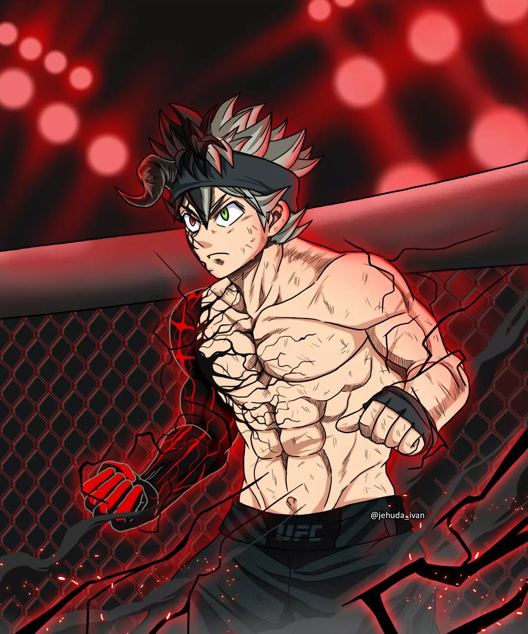 Artista Imaginou O Asta De Black Clover Como Um Lutador De Ufc