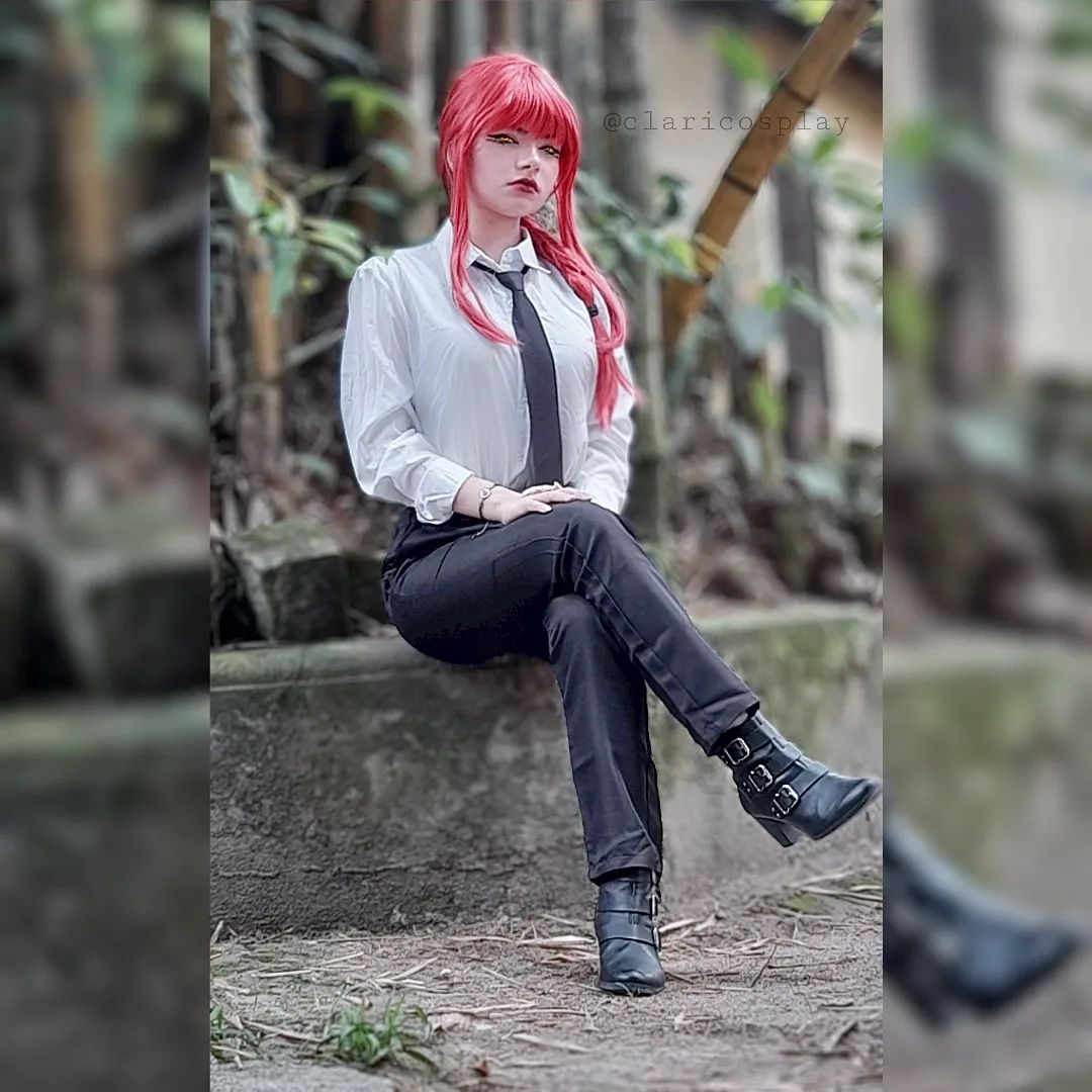 Brasileira Claricosplay Fez Um Lindo Cosplay Da Makima De Chainsaw Man