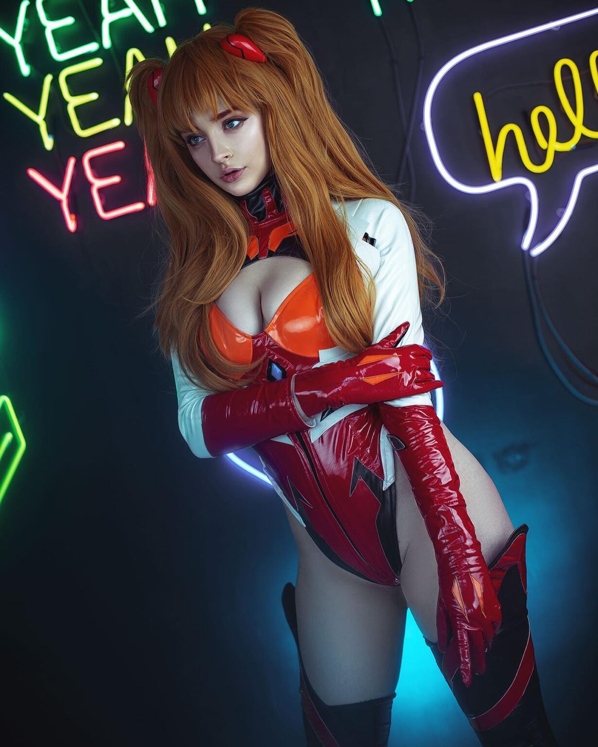 Modelo Daria Khime Fez Um Lindo Cosplay Da Asuka De Evangelion