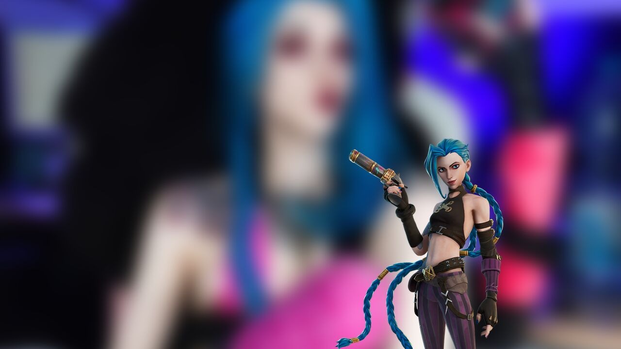 Modelo Lana Starjuice Fez Um Apaixonatne Cosplay Da Jinx De League Of