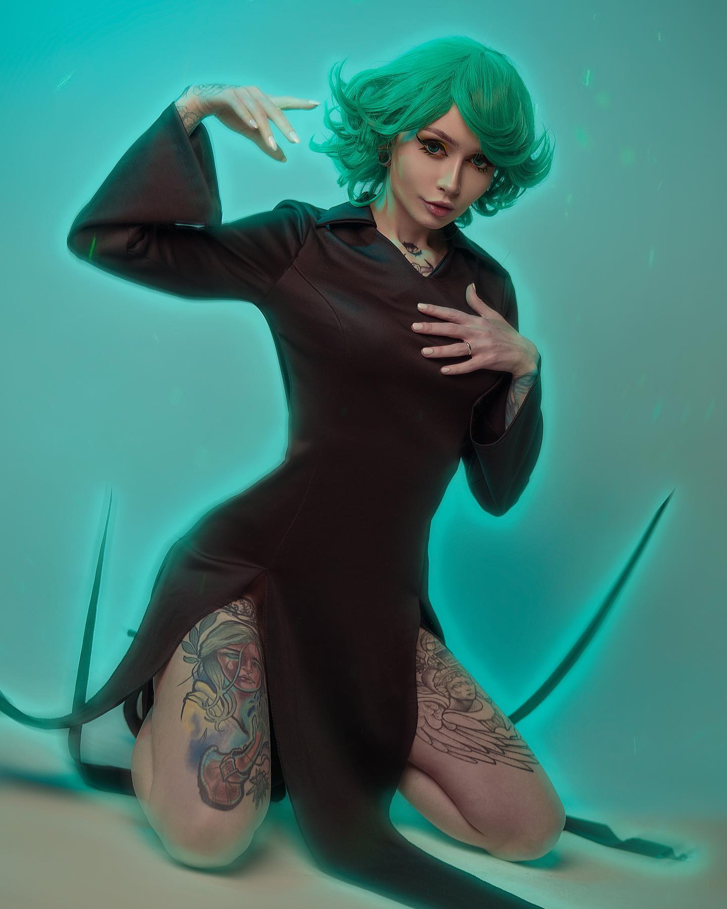 Modelo Kawabarker Cos Extravasa Um Lindo Cosplay Da Tatsumaki De