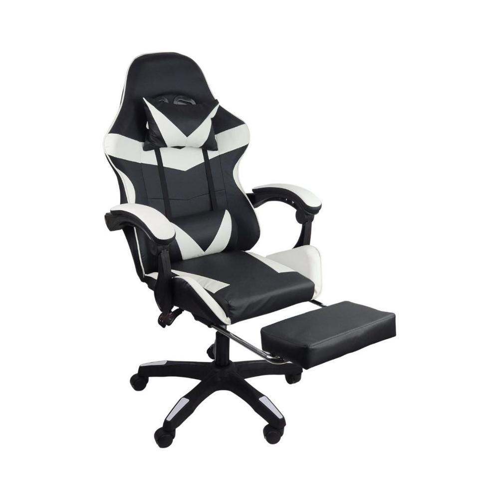 Cadeira Gamer Stillus Ergonômica Apoio Para Os Pés Preta e