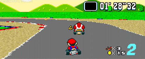 Super Mario Kart SNES, Mario vx Donkey kong Jr.