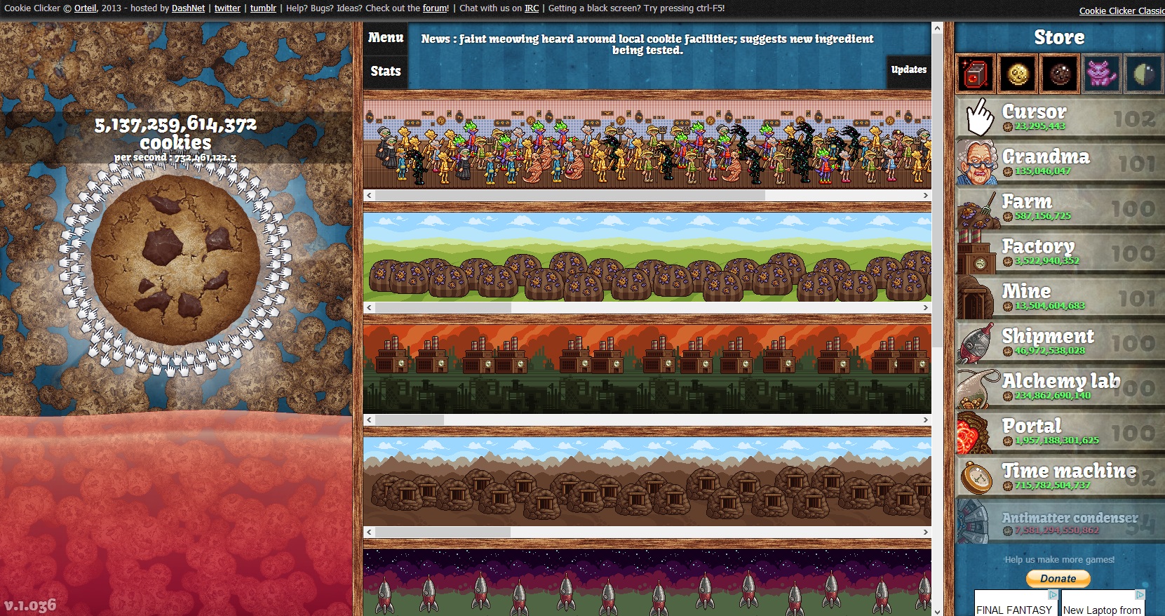 Após 8 anos em desenvolvimento, Cookie Clicker é lançado