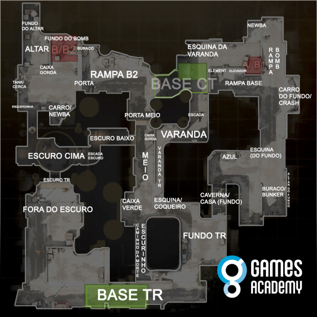 Saiba o nome das posições dos principais mapas de Counter Strike ...