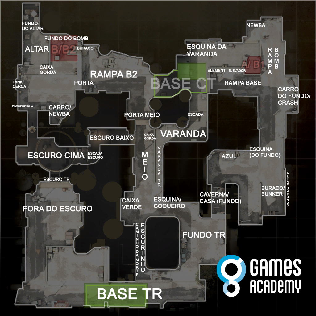 Saiba O Nome Das Posições Dos Principais Mapas De Counter Strike