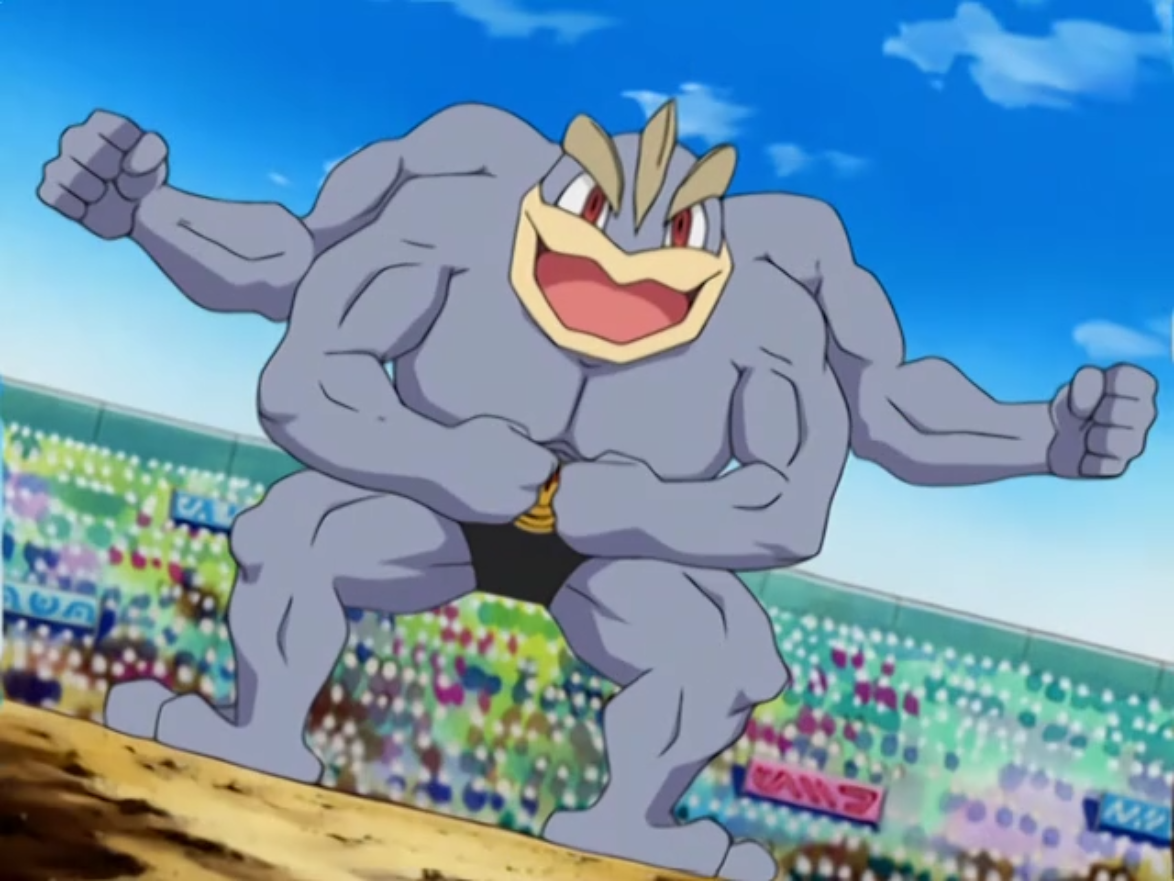 Personagens de Animes - Machamp - Pokemon Um dos incriveis pokemons  lutadores da primeira geracao que e super fodastico com uma cara de mau e  quatro bracos ele nocauteia os seus adversarios