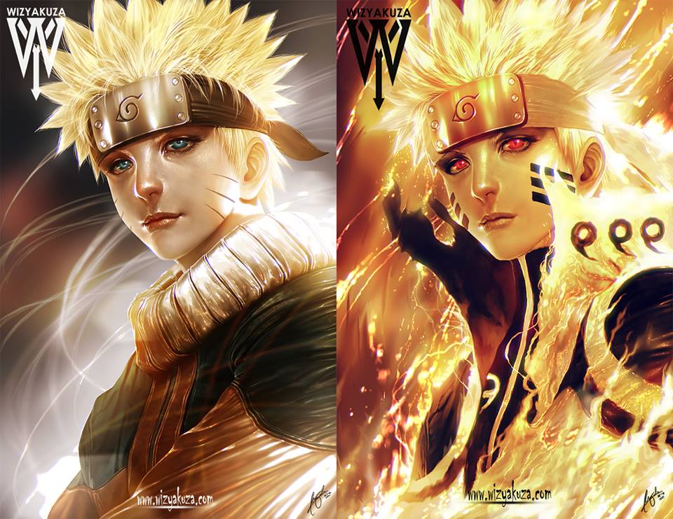 Artistas recriam personagens de Naruto Shippuden em 16 ilustrações