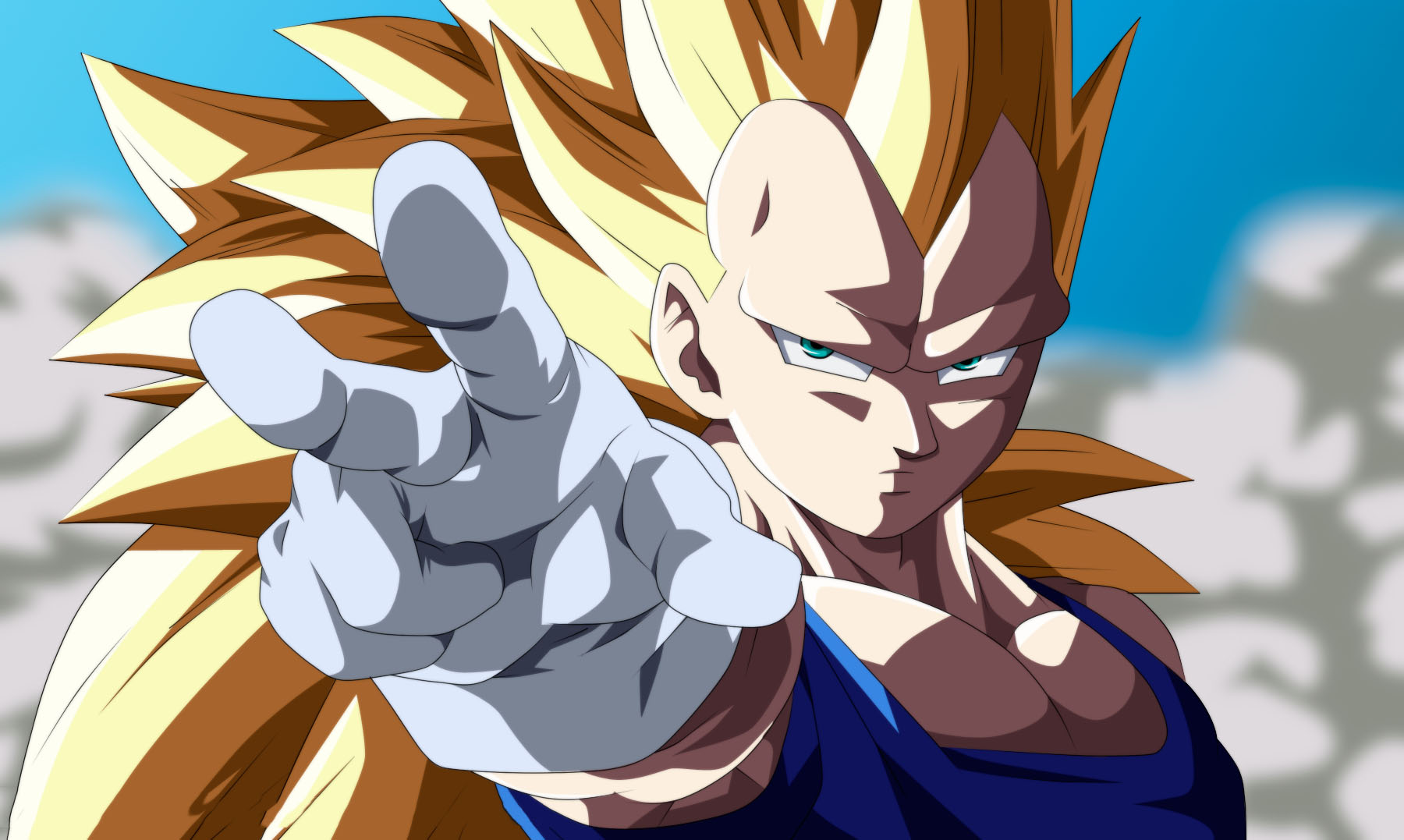 Goku transformado em Super Saiyajin 3 para colorir e imprimir