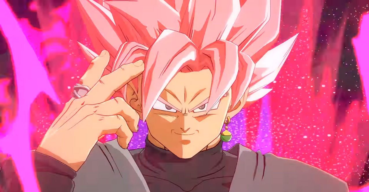 Goku black com cabelo vermelho