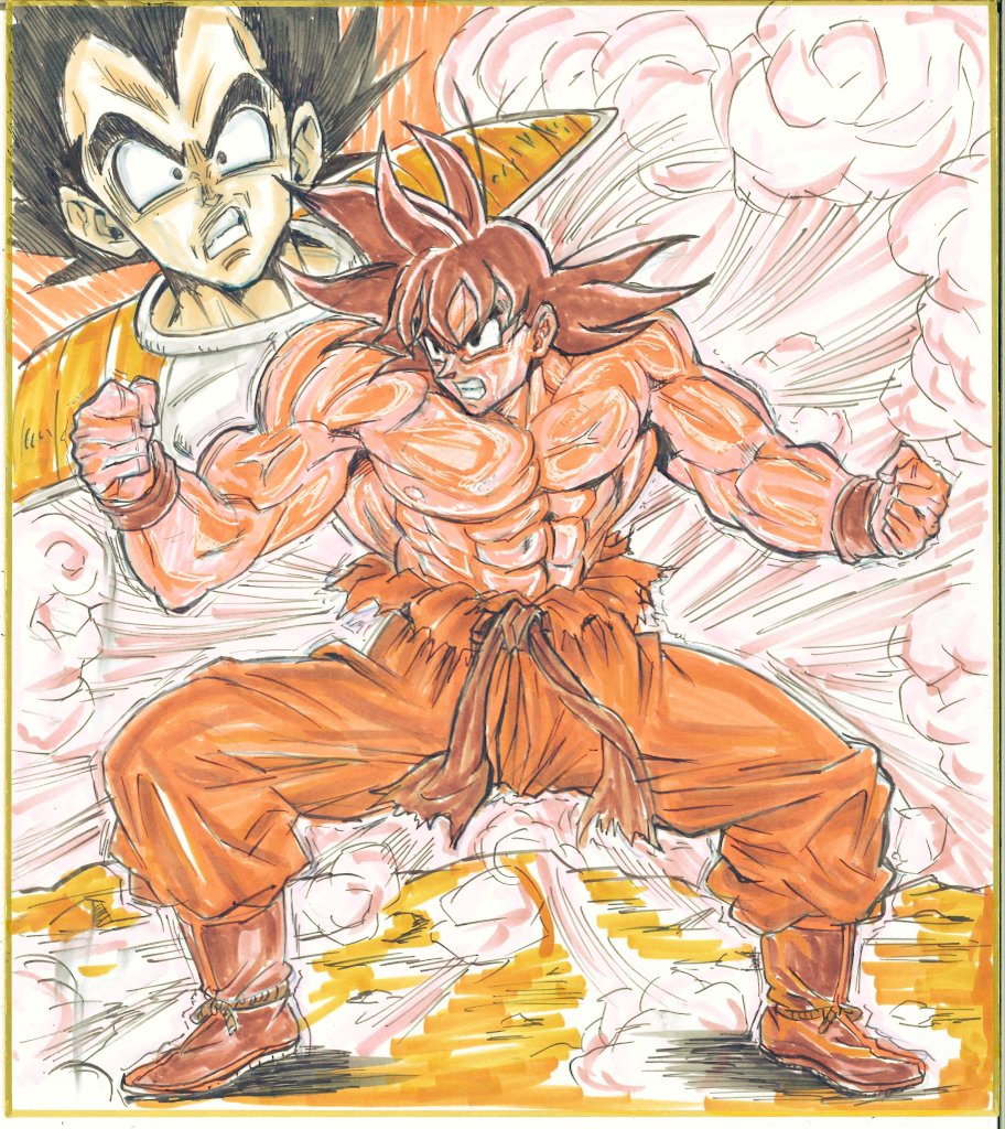 Animador de Dragon Ball Z revela incríveis artes inéditas antigas de Goku e  Vegeta - Critical Hits, dragon ball z desenho goku 