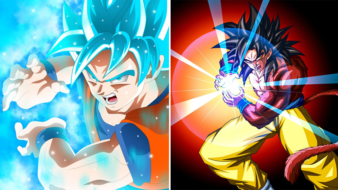 Goku (Super Saiyajin 4) VS. Goku (Super Saiyajin Blue), Combate de Rimas