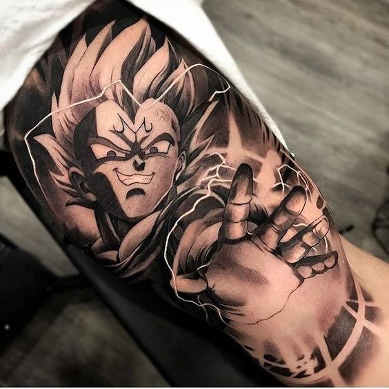 Tattoo- Majin Vegeta  Tatuagem de manga, Tatuagem do naruto, Tatuagem