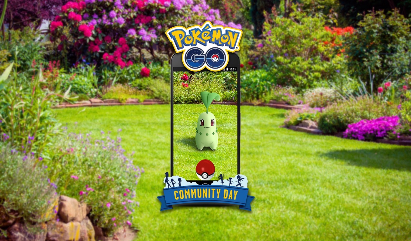 Próximo dia comunitário de Pokémon GO terá Chikorita como destaque