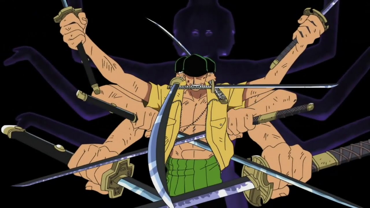 CapCut_zoro lutando com 4 espadas