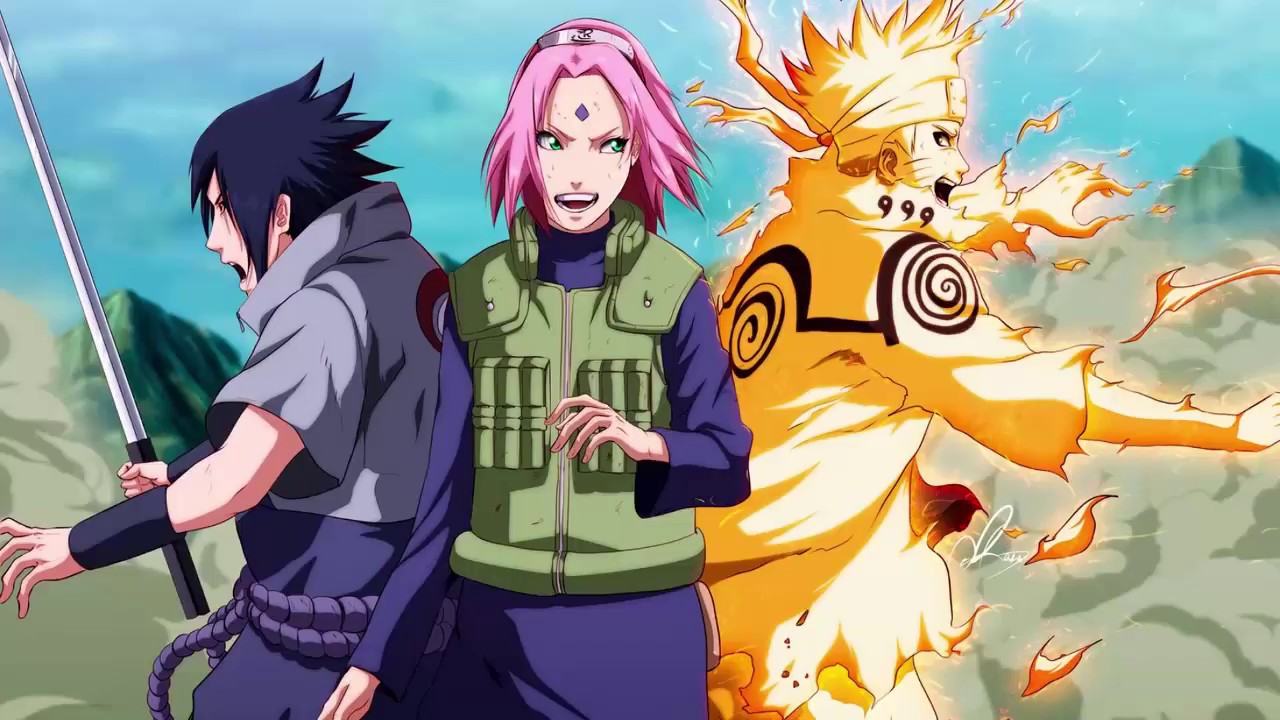 Naruto Shippuden - Naruto, Sasuke & Sakura