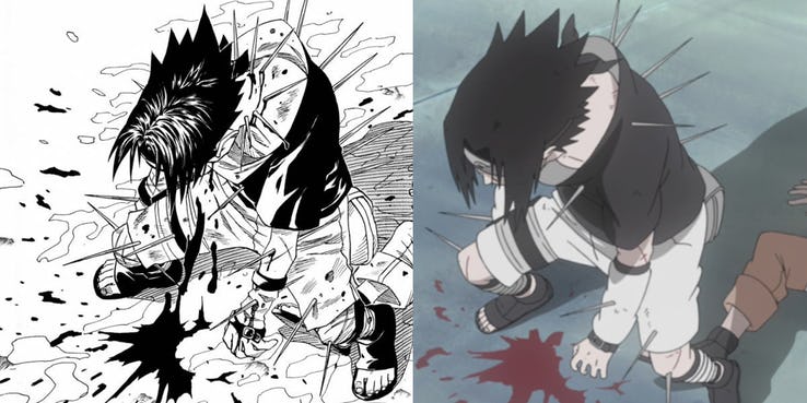 Sasuke censura Naruto