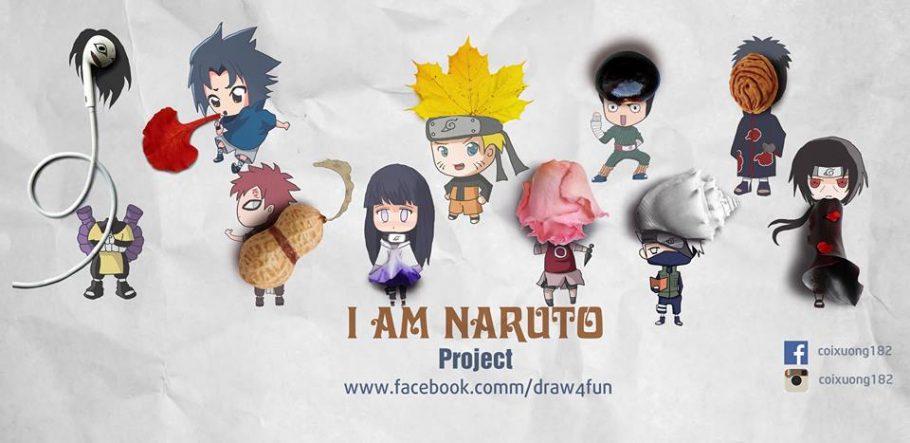 Artista viraliza ao criar versões adoráveis dos personagens de Naruto Shippuden utilizando