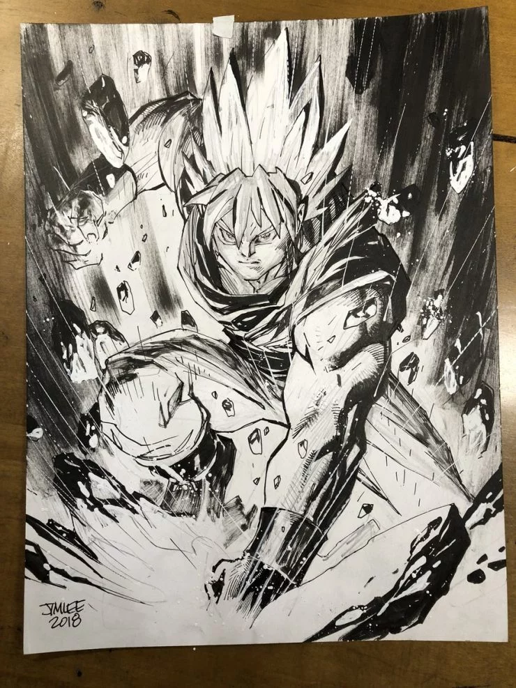 Artista da DC Comics reimagina Goku de Dragon Ball Super e o resultado é de tirar o fôlego