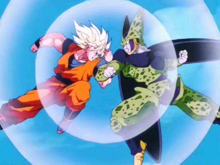 Dragon Ball Z - Em qual episódio Goku luta contra Cell