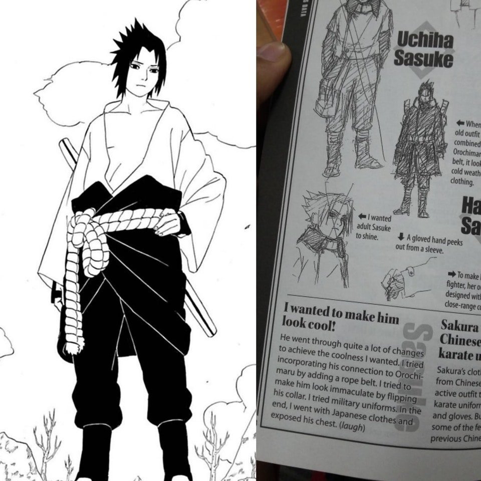 Sasuke quase teve um visual bem diferente em Naruto