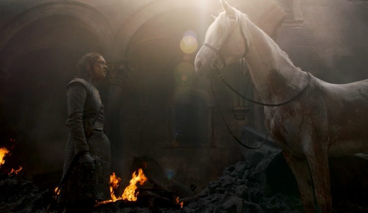 Fãs apontam que cena de Arya com o cavalo em Game of Thrones possui uma simbologia bíblica 