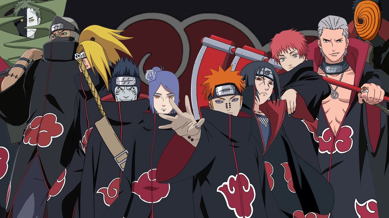 Conheça o significado das nuvens vermelhas da Akatsuki em Naruto