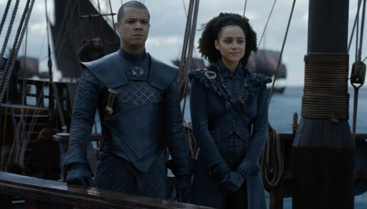 grey worm and missandei