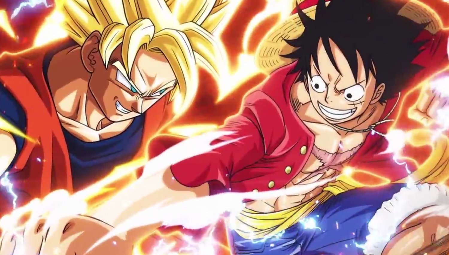 Animador de Dragon Ball Super faz uma arte incrível de Goku e Luffy