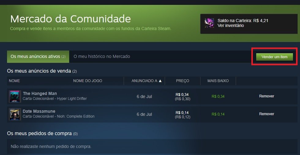 Desapego Games - Steam > Vendo conta steam com saldo na carteira de 50€