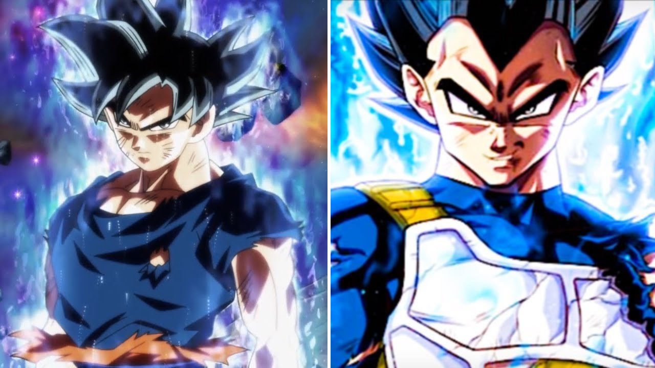 Goku Black versus instinto superior versus vegeta dragon ball heroes u