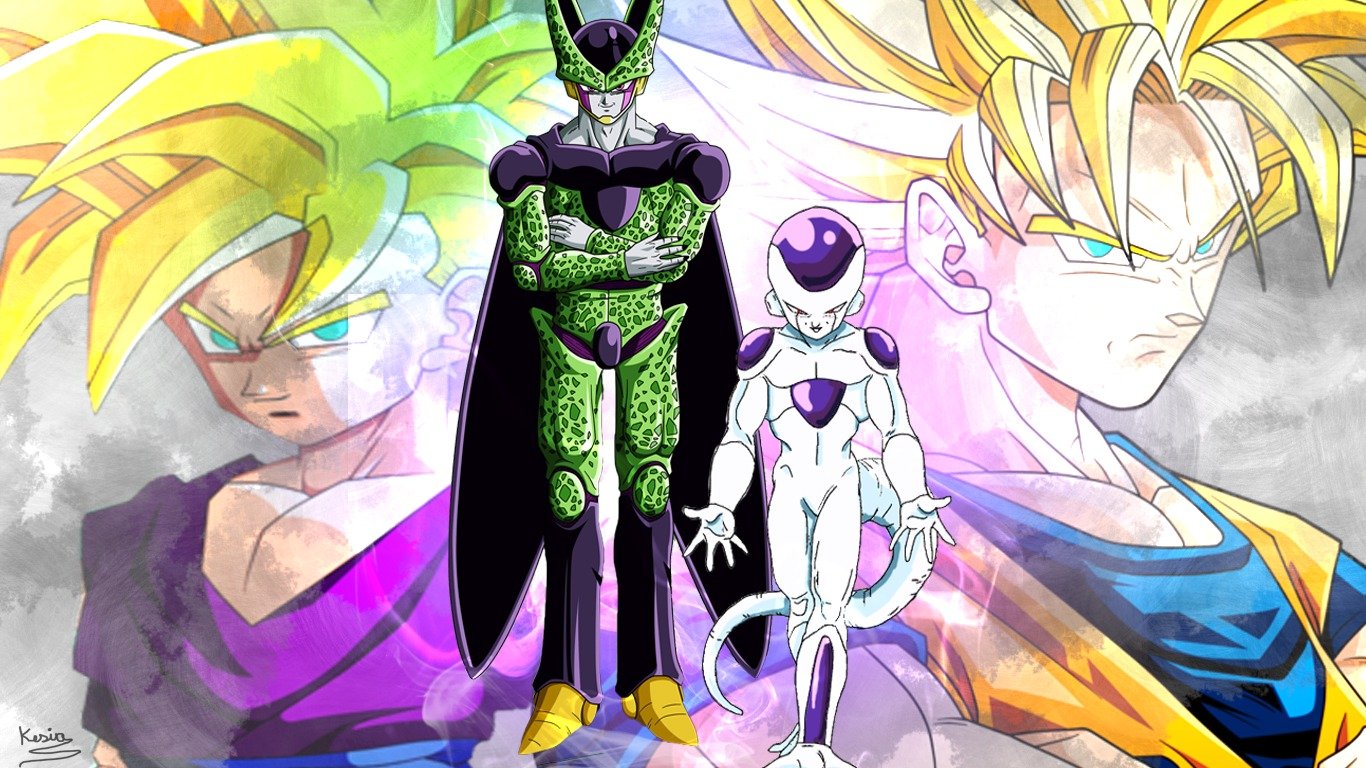 Cell DBZ, Desenho do personagem Cell de Dragon Ball Z., Mônica C.F