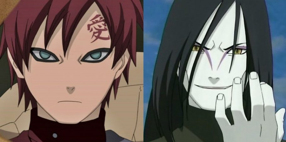 Este seria o resultado de uma batalha entre Gaara e Orochimaru em Naruto