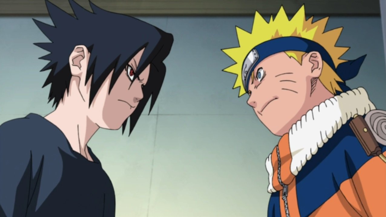 Quem teria vencido a batalha de Naruto e Sasuke em cima do telhado se ela não tivesse sido interrompida?