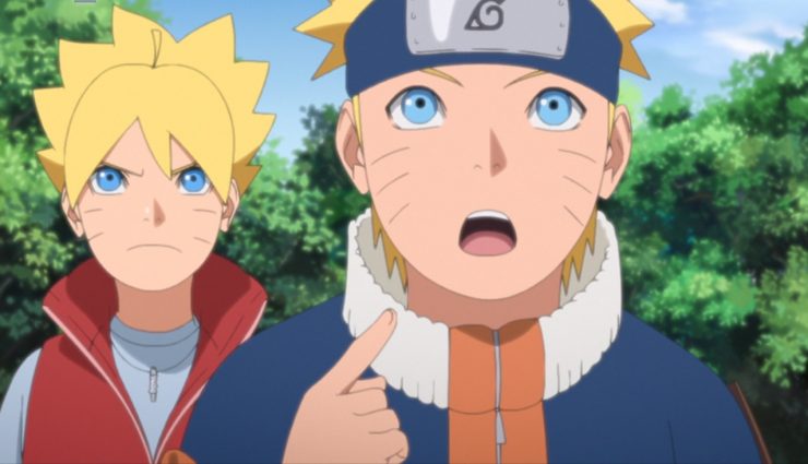 Confira o momento em que Boruto se encontra com o Naruto criança