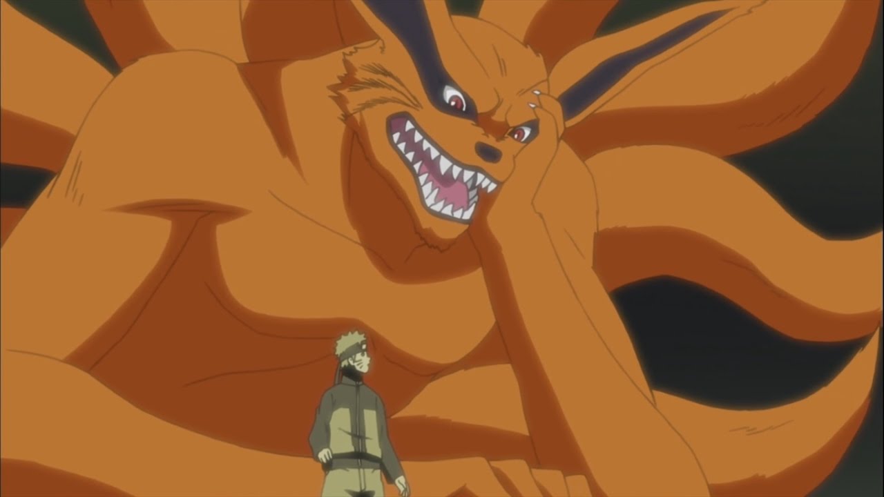 Kurama revela que Naruto está bem mais fraco