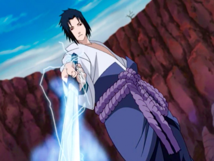 Por que Sasuke não usa mais a Lança Chidori ou o Chidori Senbon em Naruto Shippuden?