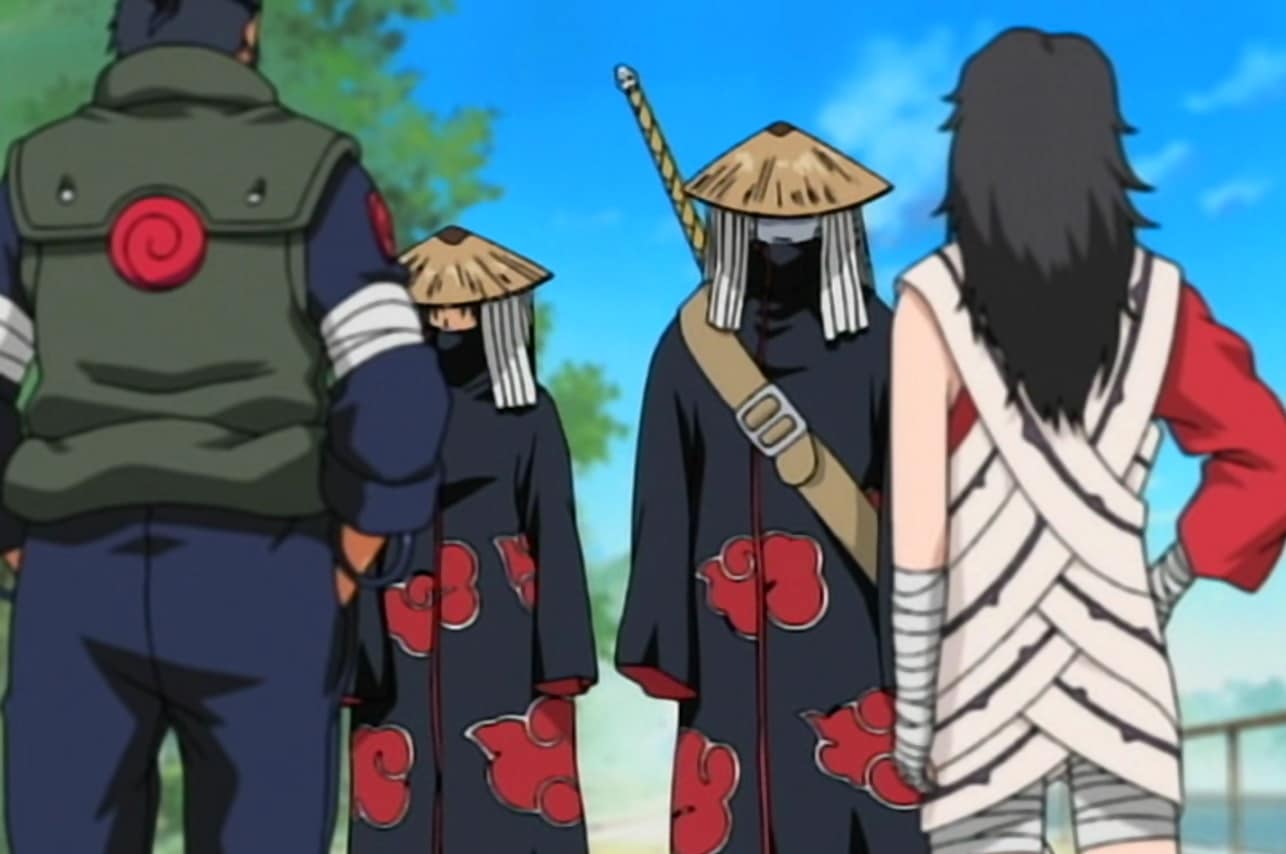 ITACHI UCHIHA RETORNA A VILA DA FOLHA - ASUMA E KURENAI ENFRENTAM ITACHI E  KISAME HOSHIGAKI 