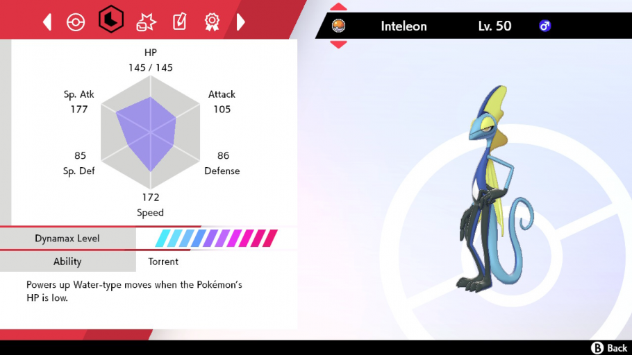 Pokémon Sword and Shield Inicial Inteleon