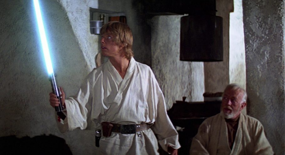 Star Wars Luke Skywalker Obi Wan Sabre Azul