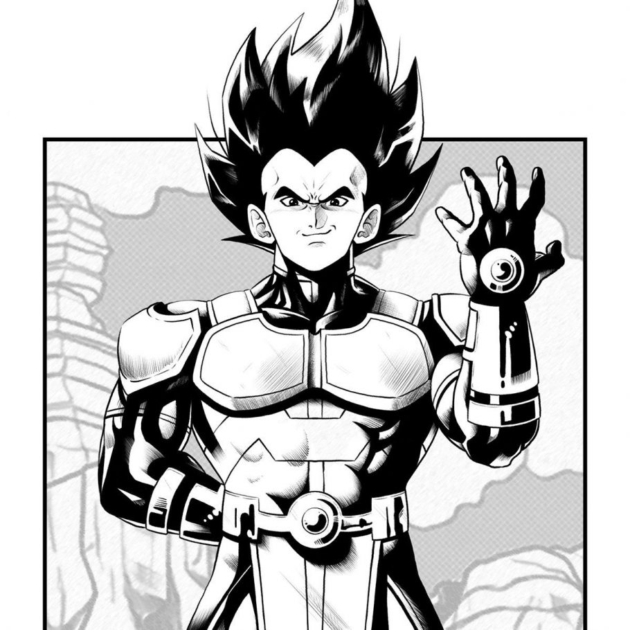 Este seria o visual de Vegeta de Dragon Ball Super caso ele fosse