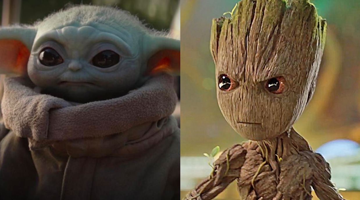 James Gunn diz que em uma briga o Baby Groot deixaria o Baby Yoda em pedaços