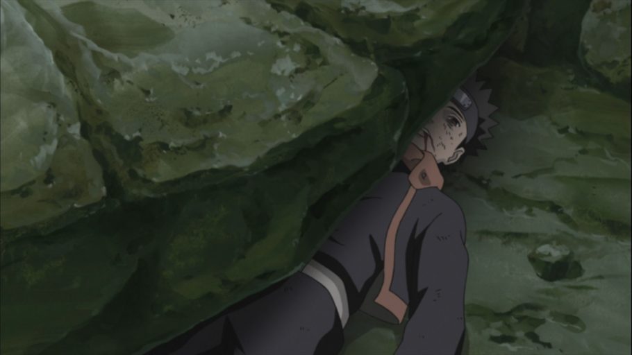 KAKASHI RELEMBRA DO DIA EM QUE A PEDRA ESMAGOU O OBITO #anime