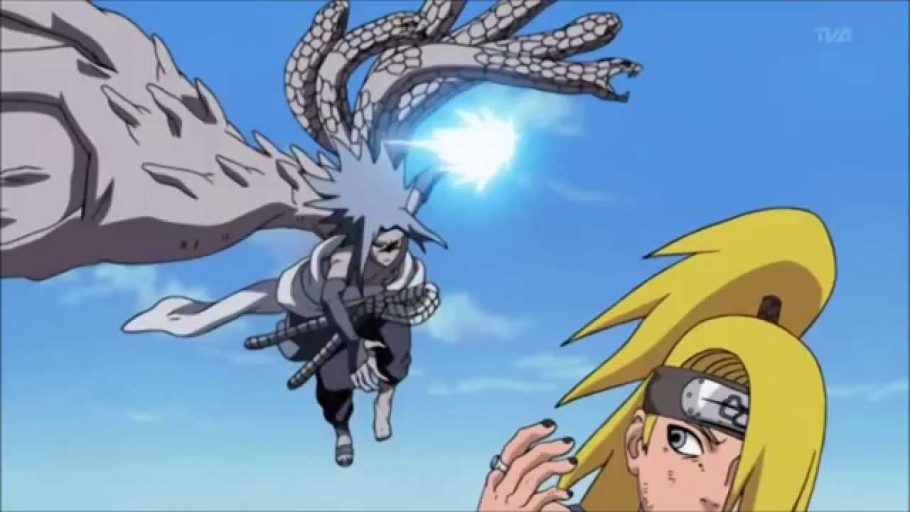 Naruto Shippuden - Em qual episódio Sasuke luta contra Deidara