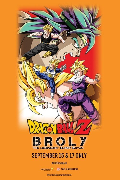 Poster com os personagens de Dragon Ball Super: Broly